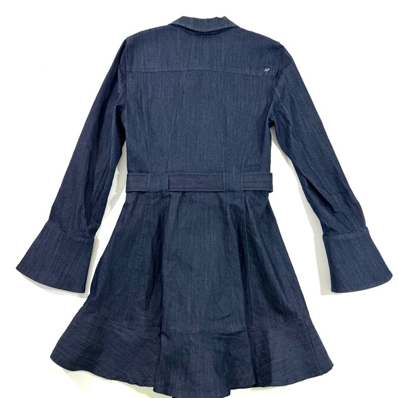 Cinq A Sept Violet Mini Denim Dress Size 4 Long Sleeve - Picture 3 of 9